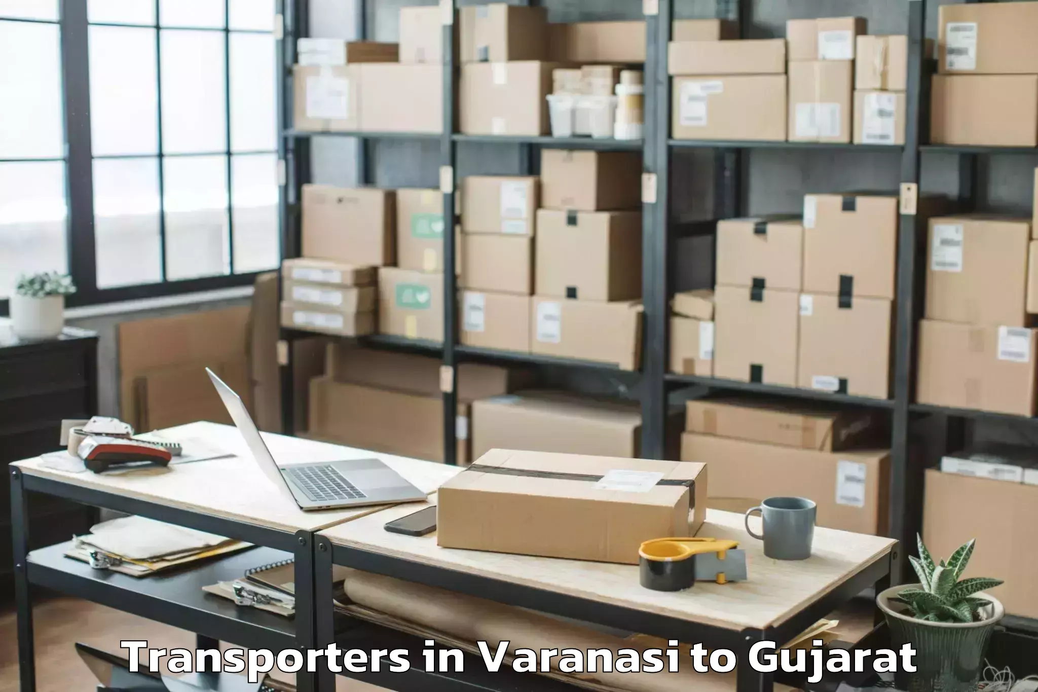 Top Varanasi to Ranavav Transporters Available